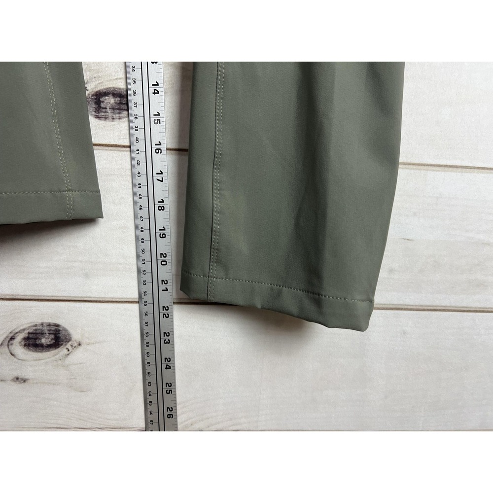 Eddie Bauer Pants Womens 12‎ Green Cargo Stretch Outdoor Belted Hiking Pockets - Picture 7 of 9